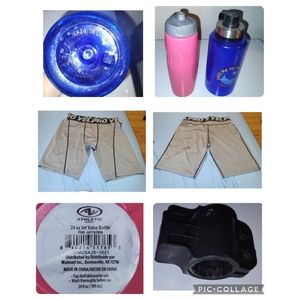 Bicyclist package (2 Water Bottles, Mens Biking Shorts XL and Bike Lock …